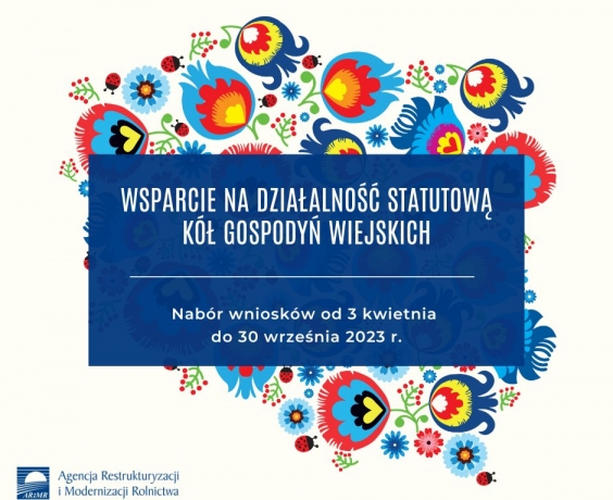 Wsparcie na działalność statutową Kół Gospodyń Wiejskich 